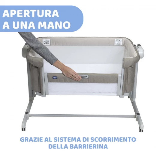 Chicco Next2Me Magic Evo Co-Sleeping Crib Desert Taupe 0-6 Months - Chicco - Image 2