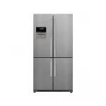 ثلاجة فيستل 4 أبواب 556 لتر A+ ستانلس ستيل تحكم رقمي موزع مياه داخلي إضاءة LED كفاءة طاقة عالية للحفاظ على الطعام طازجًا - فيستل
