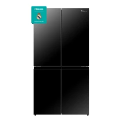 Hisense RQ5G728NAB French Door Refrigerator Black Stainless Steel Finish 583 Liter Capacity with Internal Water Dispenser and Ice Maker for Modern Kitchens