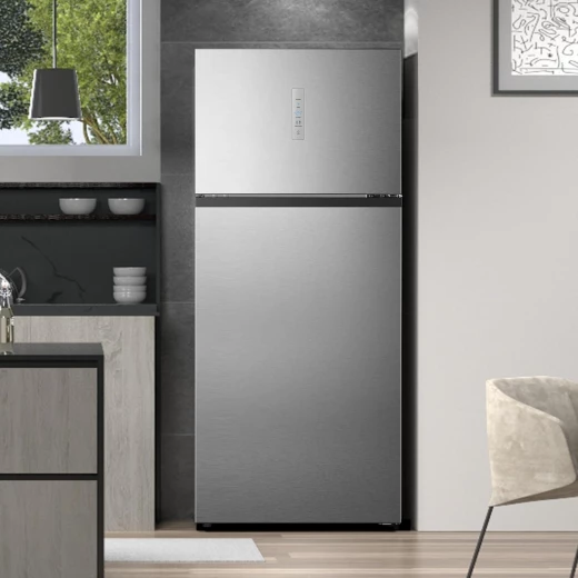 Hisense Top Mount Refrigerator 551L A+ Energy Rated Stainless Steel Finish with Innovative Cooling Technology and Ample Storage Space for All Your Fresh Food Needs RT3N729NBI Model - HISENSE - Image 2