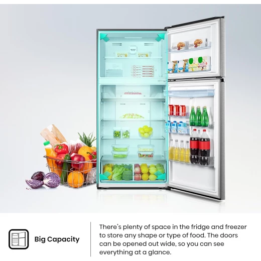 Hisense Top Mount Refrigerator 551L A+ Energy Rated Stainless Steel Finish with Innovative Cooling Technology and Ample Storage Space for All Your Fresh Food Needs RT3N729NBI Model - HISENSE - Image 6