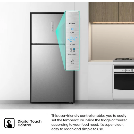 Hisense Top Mount Refrigerator 551L A+ Energy Rated Stainless Steel Finish with Innovative Cooling Technology and Ample Storage Space for All Your Fresh Food Needs RT3N729NBI Model - HISENSE - Image 12
