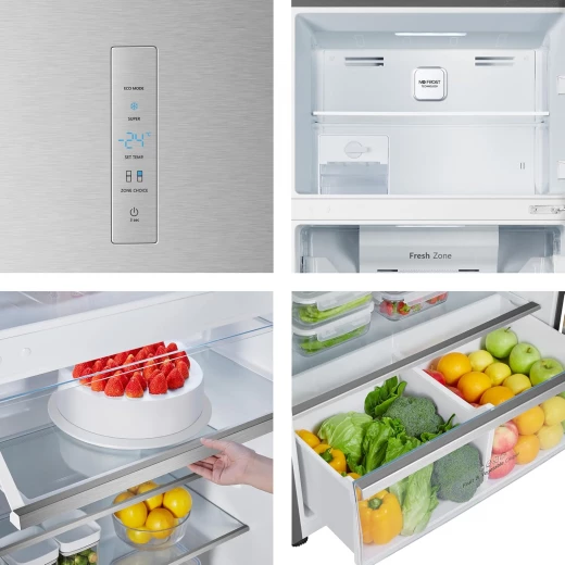 Hisense Top Mount Refrigerator 551L A+ Energy Rated Stainless Steel Finish with Innovative Cooling Technology and Ample Storage Space for All Your Fresh Food Needs RT3N729NBI Model - HISENSE - Image 15