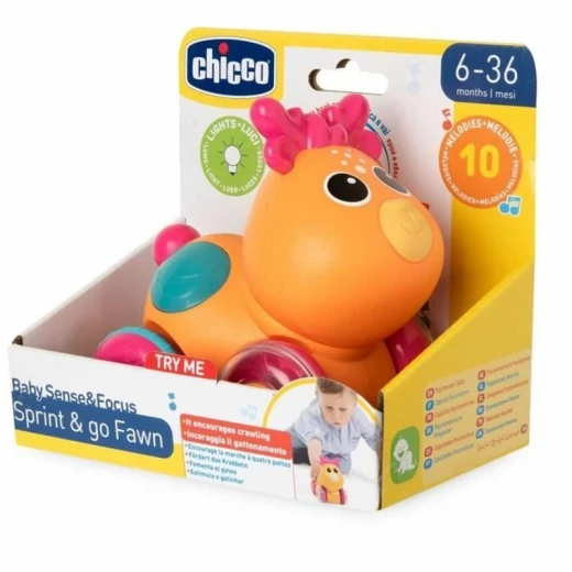 Chicco Fawn Sprint & go - Orange and Pink - for Children 6+ M, 4 Wheels