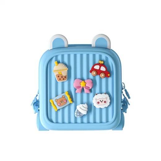 Picocici Kids Backpack Blue Silicone Lightweight School Bag Picocici Kids Backpack Blue Silicone Lightweight School Bag