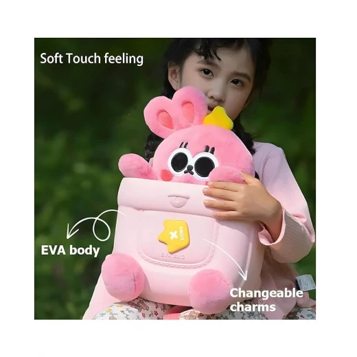 Picocici Kids Backpacks, Durable EVA+PVC Material, Waterproof, Bunny Design, Pink, White, Yellow - Picocici - Image 2