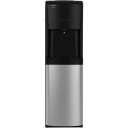 Hitachi Bottom Loading Water Dispenser HWD-B50000-SV Black Stainless Steel, Antibacterial UV Light