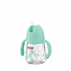 Farlin 360° Tritan Drinking Cup 150ml, Spill-Proof Baby Sippy Cup with Soft Silicone Straw