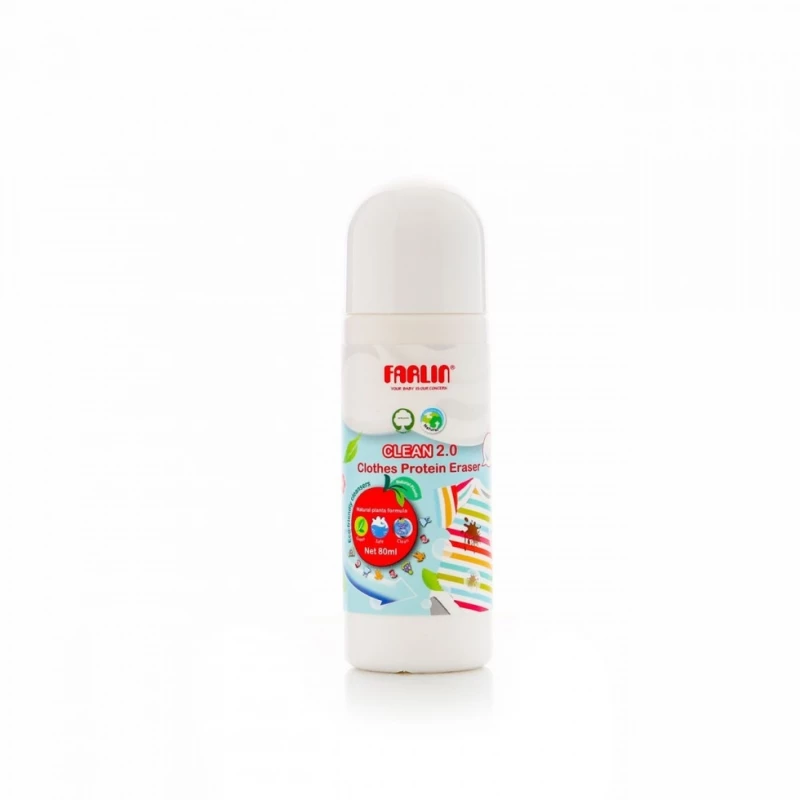 Farlin Clean 2.0 Baby Clothes Protein Eraser 80ml, Gentle Stain Remover for Baby Clothes - Farlin