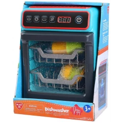 PlayGo Kids Dishwasher Toy Set with Utensils, Sound, and Lights