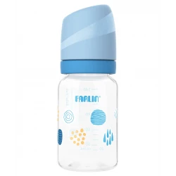Farlin Standard Neck Baby Feeding Bottle 140ml Blue, BPA-Free, Anti-Colic