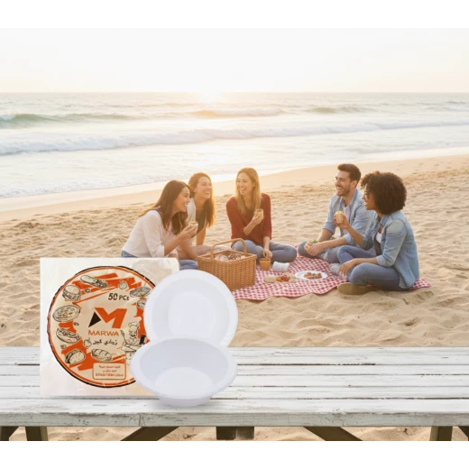 Large Plastic Yogurt Bowls – Pack of 50, Durable & Lightweight, Ideal for Parties, Events, and Daily Use - Marwa - Image 3