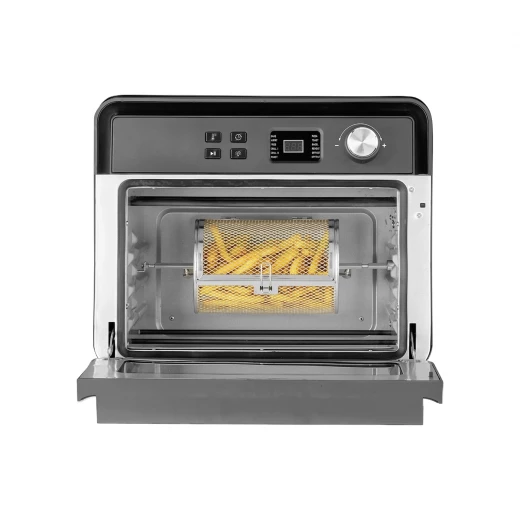 فرن القلي الهوائي الرقمي CASO AirFry Chef 1700 أسود سعة 22 لترًا مع 12 برنامجًا (العرض × الارتفاع × العمق مم) 405 × 350 × 390 - كاسو - Image 5