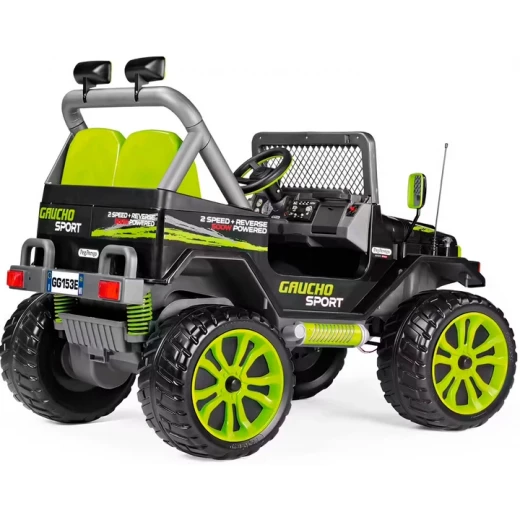 Peg Perego Gaucho Sport 12V Electric Ride On Car, Two Seater, Red, 3+ Years - Peg Perego - Image 7