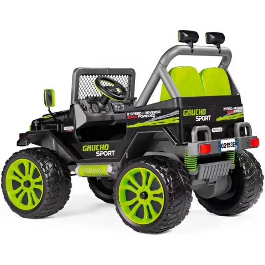 Peg Perego Gaucho Sport 12V Electric Ride On Car, Two Seater, Red, 3+ Years - Peg Perego - Image 6