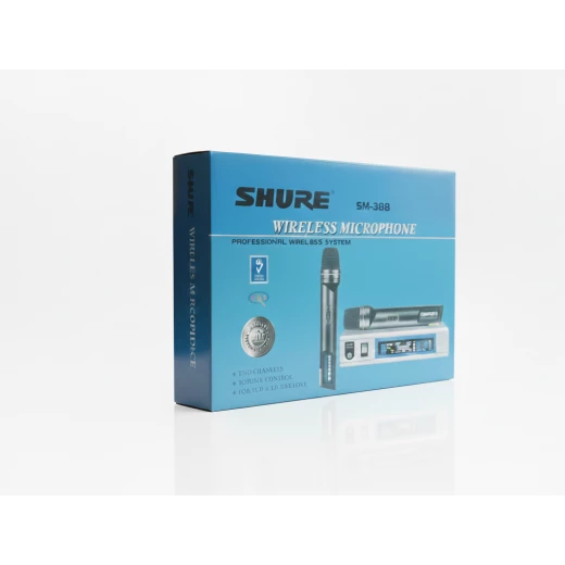 نظام ميكروفون لاسلكي احترافي ثنائي القناة Shure SM388 للكاريوكي والعروض المسرحية نظام ميكروفون لاسلكي احترافي ثنائي القناة Shure SM388 للكاريوكي والعروض المسرحية