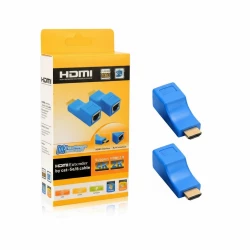موسع الارسال TX/RX محول 30M RJ45 إيثرنت LAN بدون HDC HDMI