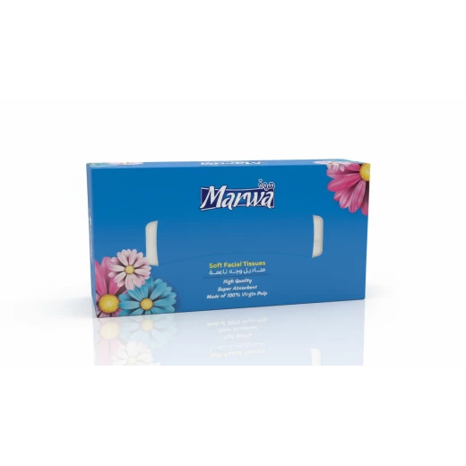 Marwa Soft Facial Tissues – High Quality, Super Absorbent, Made from 100% Virgin Pulp, Gentle on Skin, Ideal for Daily Use Marwa Soft Facial Tissues – High Quality, Super Absorbent, Made from 100% Virgin Pulp, Gentle on Skin, Ideal for Daily Use