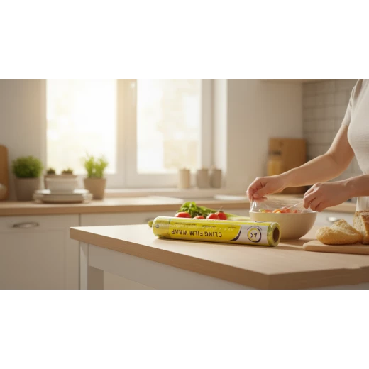 Falcon Premium Cling Film Wrap – 45cm Roll – Food-Safe Plastic Wrap for Freshness, Protection & Kitchen Hygiene - Image 2