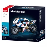 سلوبان موديل بريكس دراجة نارية S1000MS بمقياس ١/١٢ – ٢٤٢ قطعة after: مكعبات بناء نموذج دراجة نارية سلبان S1000MS مكونة من 242 قطعة للأعمار من 10 سنوات فما فوق - Sluban