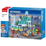 Sluban Metropolis Central Train Station Building Blocks Set 620 Pieces M38-B1263 - Sluban