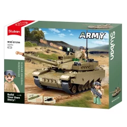 مجموعة مكعبات بناء دبابة الجيش سلوبان OEF M1XS عسكرية: 314 قطعة لتصميم إبداعي ولعب حرب واقعي. هدية مثالية للأطفال بعمر 6 سنوات فما فوق.