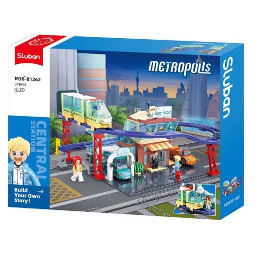 Sluban Metropolis New Electric Bus Store 4s Building Blocks Set 373 Pieces Sluban Metropolis New Electric Bus Store 4s Building Blocks Set 373 Pieces