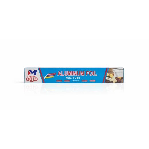Marwa Multi-Purpose Aluminum Foil (3m x 30cm) – Thick and strong aluminum foil for oven protection and keeping food hot Marwa Multi-Purpose Aluminum Foil (3m x 30cm) – Thick and strong aluminum foil for oven protection and keeping food hot