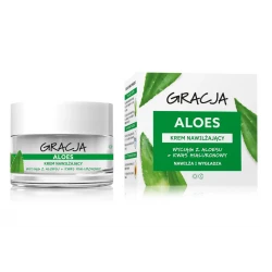 Miraculum Gracia Face Moisturizer Cream with Aloe Vera for Hydration and Soothing 50 ml, Lightweight Formula for Daily Use, Suitable for Sensitive Skin, 1.69 fl oz