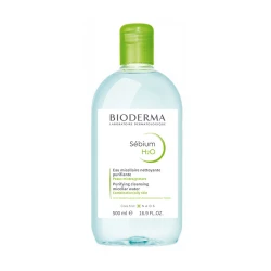 Bioderma Sebium H2O Micellar Water 500ml, Cleanses, Removes Makeup, Purifies Skin
