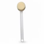 Long Handle Bath Brush with Soft Bristles, White, 14.57 Inch - K store