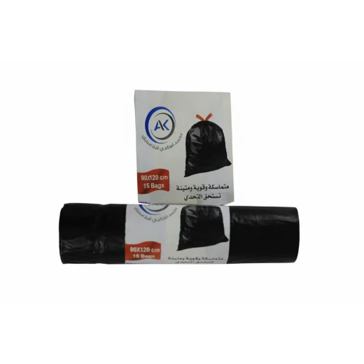 Marwa AK Trash Bags with Tie Black, Heavy Duty 70x80 cm, 10 Count, Ideal for Kitchen, Office, and General Waste Disposal, Durable and Leakproof Marwa AK Trash Bags with Tie Black, Heavy Duty 70x80 cm, 10 Count, Ideal for Kitchen, Office, and General Waste Disposal, Durable and Leakproof