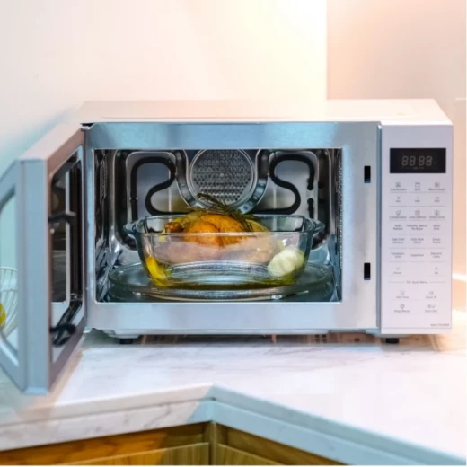 فرن ميكروويف باناسونيك 4 في 1 بالتحكم الحراري NN-CT65MMKPQ فضي 27 لتر 900 واط، طهي كهربائي - باناسونيك - Image 6