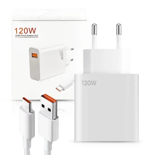 120W USB C Fast Charger Adapter with USB C Cable, White Color, Power Delivery 3.0, Compatible with MacBook Pro, iPhone 15/14/13/12 Series, Samsung Galaxy, and More Devices 120W USB C Fast Charger Adapter with USB C Cable, White Color, Power Delivery 3.0, Compatible with MacBook Pro, iPhone 15/14/13/12 Series, Samsung Galaxy, and More Devices