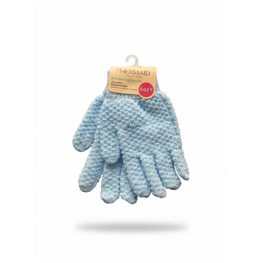 Mermaid Exfoliating Gloves for Body Care – Deep Cleansing, Dead Skin Removal, Smooth Texture & Improved Circulation Blue Mermaid Exfoliating Gloves for Body Care – Deep Cleansing, Dead Skin Removal, Smooth Texture & Improved Circulation Blue