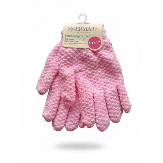 Mermaid Exfoliating Gloves for Body Care – Deep Cleansing, Dead Skin Removal, Smooth Texture & Improved Circulation Pink Mermaid Exfoliating Gloves for Body Care – Deep Cleansing, Dead Skin Removal, Smooth Texture & Improved Circulation Pink