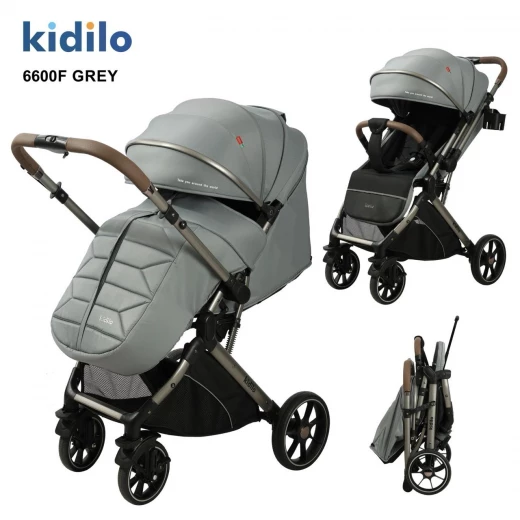 Kidilo 6600f Stroller Lightweight Grey for Infants and Toddlers 0-3 Years Kidilo 6600f Stroller Lightweight Grey for Infants and Toddlers 0-3 Years