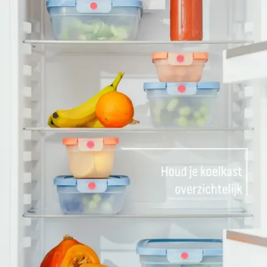 Tefal OneClick Rectangular Food Storage Container Blue 1.2L Leakproof Dishwasher Safe - Image 5