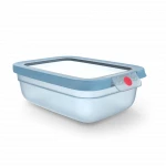 Tefal OneClick Rectangular Food Storage Container Blue 1.2L Leakproof Dishwasher Safe