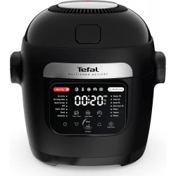 Tefal Actifry Multicook 14 in 1 Air Fryer and Multicooker 6 Liter Capacity Black Finish with 14 Pre Set Cooking Programs for Healthy Frying and Versatile Meal Preparation