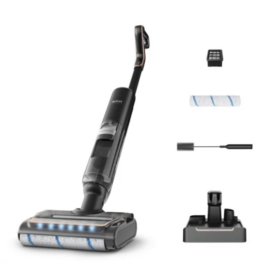 مكنسة تيفال X-Clean 7 كهربائية رطبة وجافة، تنظيف ذاتي، أسود وذهبي مكنسة تيفال X-Clean 7 كهربائية رطبة وجافة، تنظيف ذاتي، أسود وذهبي