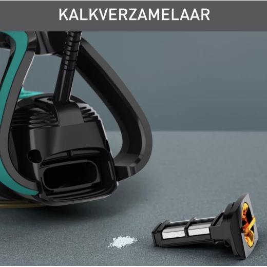 مكواة بخار تيفال بيورجليس FV8066 قوة 3000 واط تصميم أسود وأزرق ميزة مضادة للتنقيط والتنظيف الذاتي لكي فعال - Image 5