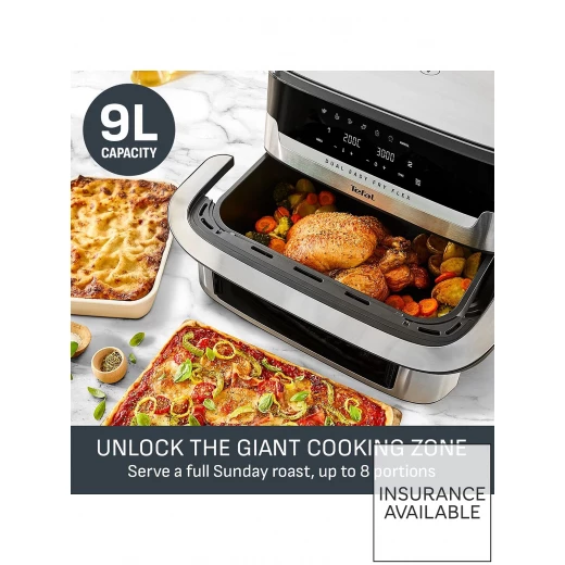 Tefal Easy Fry Dual XXL Air Fryer Stainless Steel 11L, Family Size, Healthy Cooking - Image 10