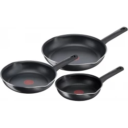 Tefal Day By Day Frying Pan Set of 3, Non-Stick, 20/24/28 cm, Made in France