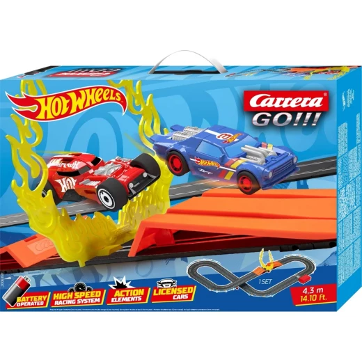 Hot Wheels GO!!! Hot Wheels Battery Powered Race Track Set, 300 x 350 x 125 mm Hot Wheels GO!!! Hot Wheels Battery Powered Race Track Set, 300 x 350 x 125 mm