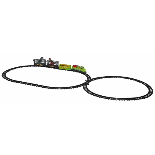 CHAP MEI Dino Valley Dino Express Rail Set, Motorized Train, Dinosaur Figures - Chap Mei - Image 2