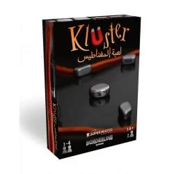 Superheated Neurons Kluster Magnetic Dexterity Board Game Set, 24 Magnets, Black Bag