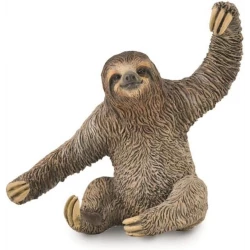 CollectA Sloth Figurine Collectable Toy, Brown, Realistic Wild Life Model