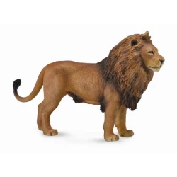 مجسم لعبة أسد أفريقي من كوليكتا، نموذج حيوان واقعي، 14 سم × 9 سم