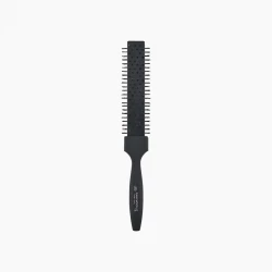 3VE Italy Flat Hair Brush No. 3274, Professional Styling, Black, For All Hair Types